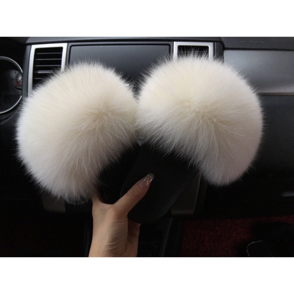 🎉Host Pick🎉 NEW! Real Fox Fur Slides / Slippers - Picture 5 of 8
